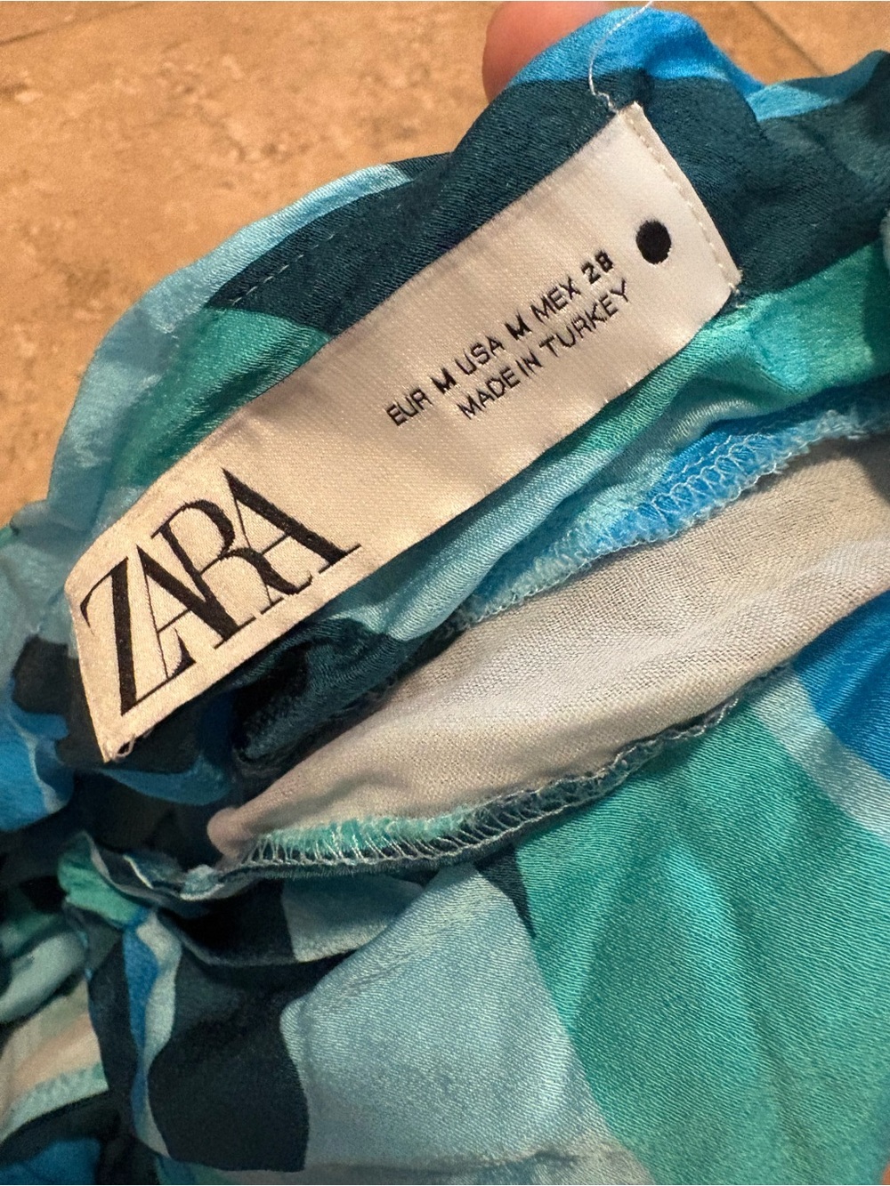 Zara Abstract Print Slip Dress - Picture 2 of 2